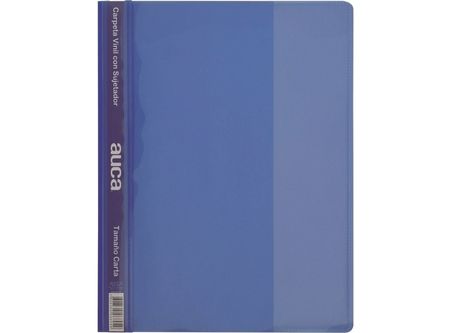  CARPETA VINIL C/SUJET CARTA AZUL AUCA 
