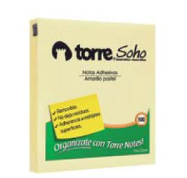  NOTA ADHE TORRE 100 HJ 75X75 MM AMARILLO 