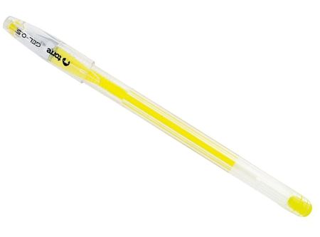  BOLIGRAFO GEL 0.8 TORRE NEON AMARILLO 