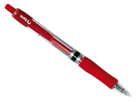  BOLIGRAFO GEL 0.7 TORRE RETRACTIL ROJO 
