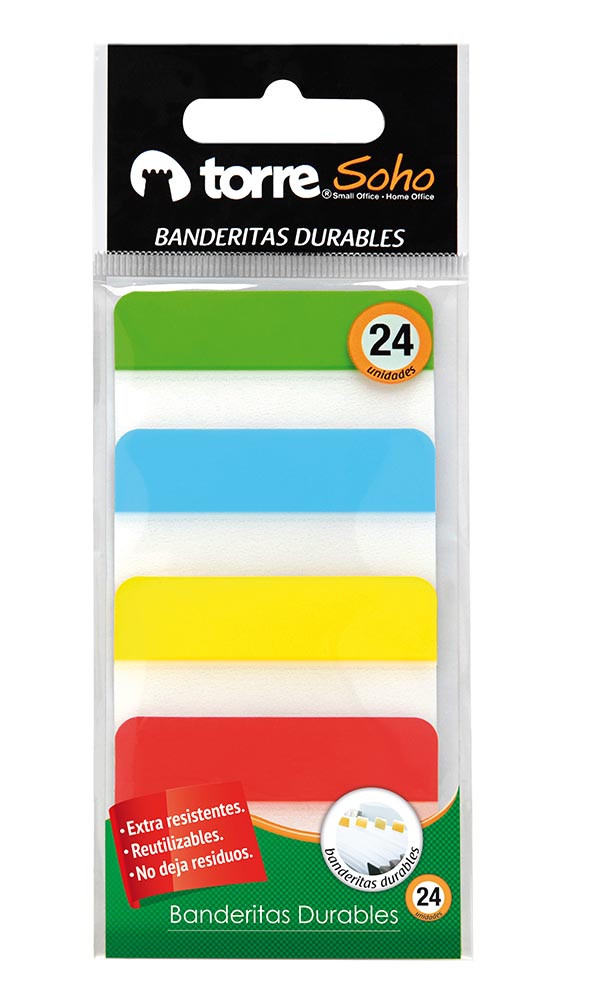  BANDERITAS DURABLES 24 HJ TORRE SOHO 