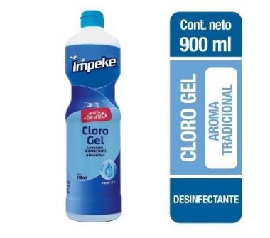  CLORO GEL 900 ML IMPEKE TRADICIONAL 