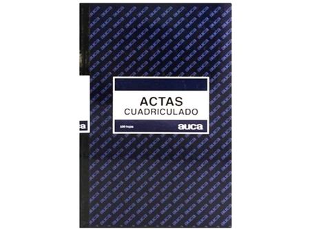  LIBRO ACTAS 100 HJ CUADRICULADO AUCA 