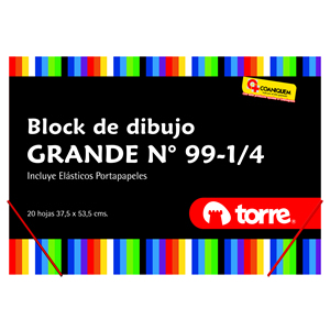  BLOCK DIBUJO G-99 1/4 DOBLE FAZ IMAGIA 