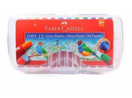  LAPIZ PASTEL MALETA OIL 12 COLORES FABER CASTELL 