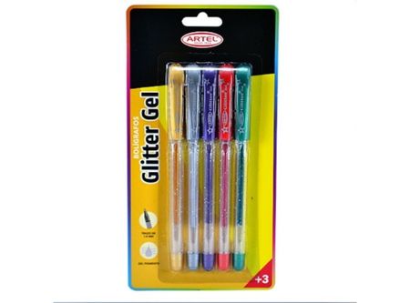  BOLIGRAFO GEL 1.0 ARTEL GLITTER 5 UND 