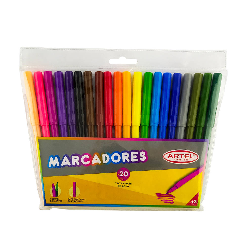  PLUMON ESCOLAR 20 COLORES ARTEL 
