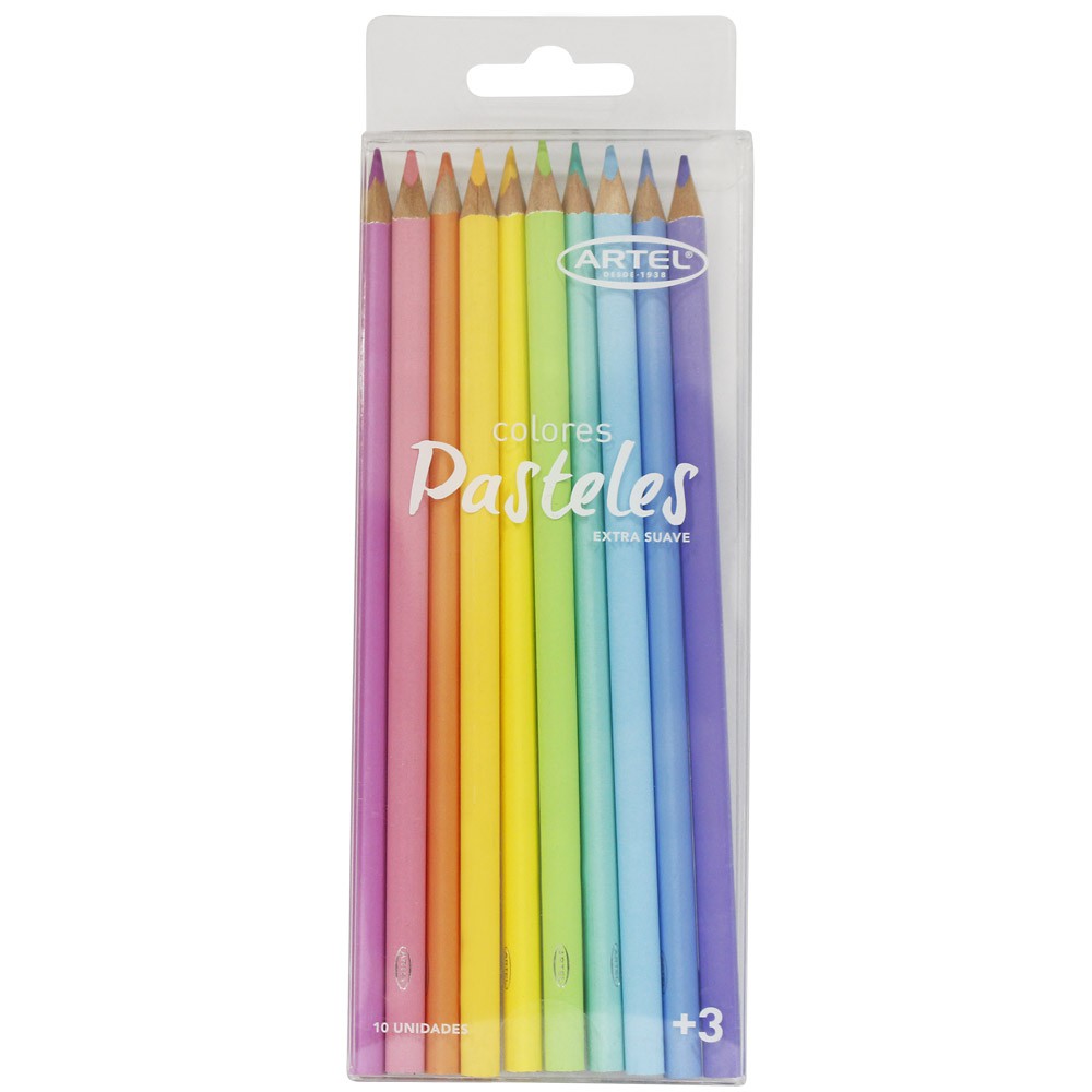  LAPIZ COLOR 10UN. PASTEL ARTEL 