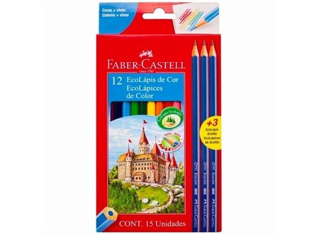 LAPIZ COLOR 12UN. LARGO HEXA.FABER+3 GRAFITO 