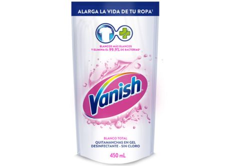  QUITAMANCHAS LIQ 450 ML VANISH R.BLANCA DOYPACK 