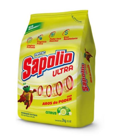  DETERGENTE POLVO 2 KG. SAPOLIO CITRUS MATIC 