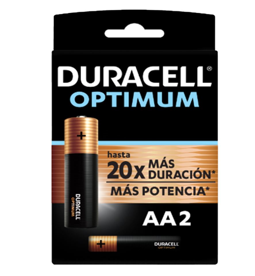  PILA ALCALINA AA X 2 UN DURACELL OPTIMUM 