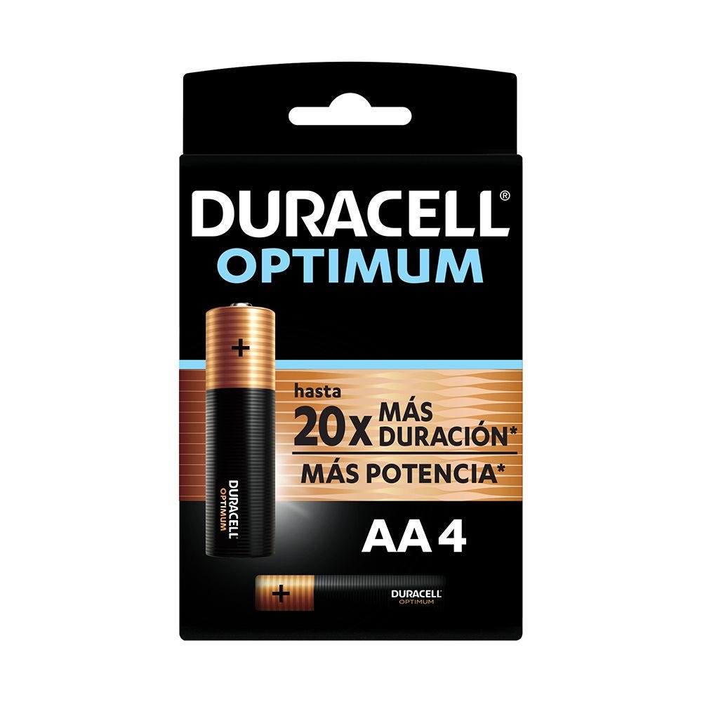  PILA ALCALINA AA X 4 UN DURACELL OPTIMUM 