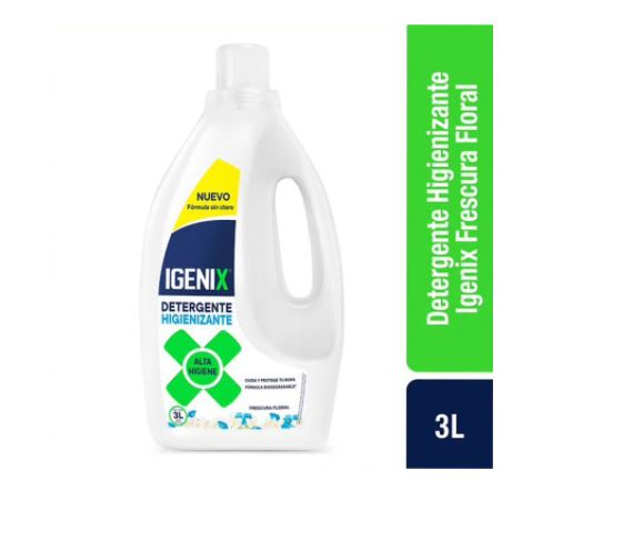  DETERGENTE LIQ. 3 LT IGENIX FLORAL 
