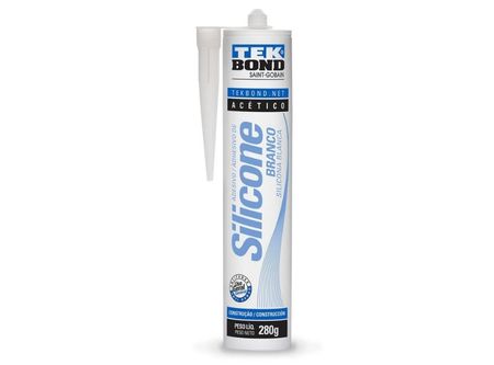  SILICONA ACETICA 280 GR. BLANCO 12 UN TEKBOND 