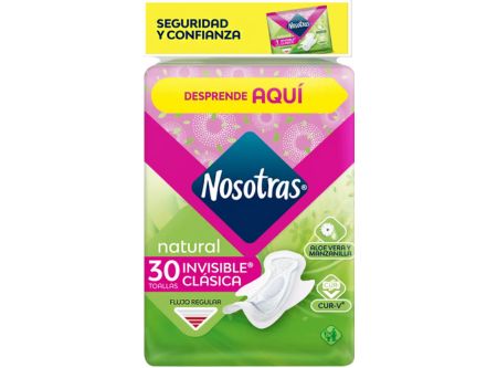  TOALLA HIG. NOSOTRAS NATURAL INVS. CLASICA DIS.X30 