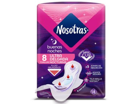  TOALLA HIG. NOSOTRAS B.NOCHES 8 UN MALLA ULTRADELG 