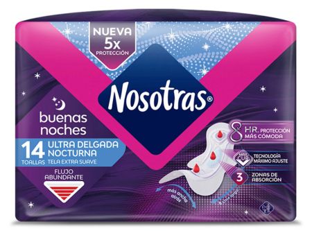  TOALLA HIG. NOSOTRAS B NOCHES 14 UN ULTR DELGADA 