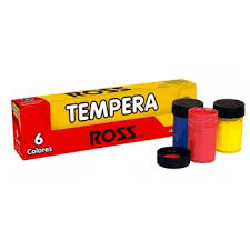  TEMPERA   6 COLORES 15 ML ROSS 