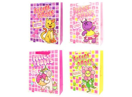  BOLSA REGALO 3D FELICIDADES 38X40 DPX12 UND NINA 