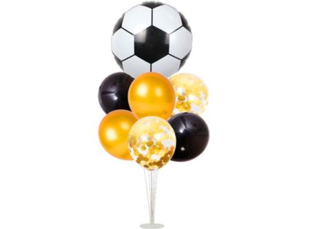  SET CENTRO MESA FUTBOL + GLOBOS ROSE GLOBOMANIA 
