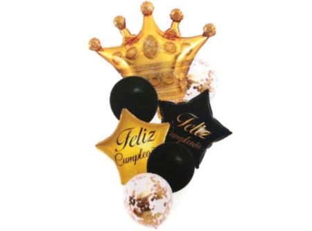  GLOBOS METAL SET CUMPLE KING DO-NG 