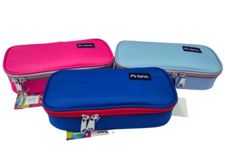  ESTUCHE ESCOLAR GRANDE 20X5X9 CM COLOR SURT TORRE 