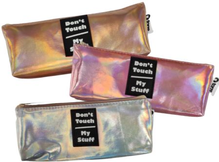  ESTUCHE ESCOLAR HOLOGRAFIC 20X3X8 CM COLOR SURT TO 