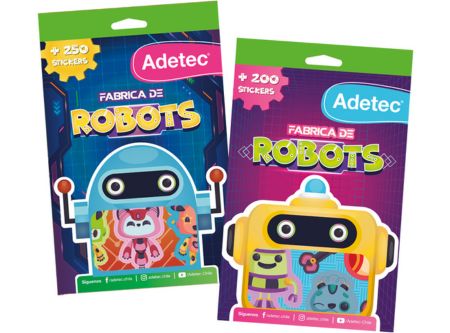 BLOCK STICKERS FABRICA DE ROBOTS ADETEC 