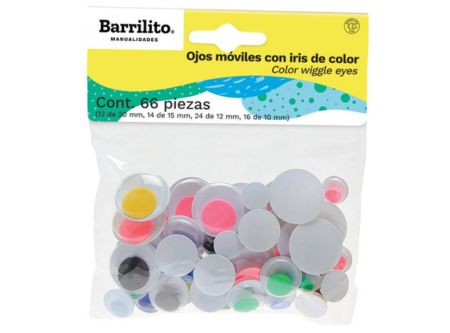  BARRILITO MANUALIDAD OJOS MOVILE SURT COLORES 66UN 
