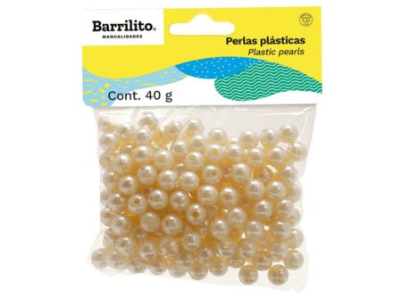  BARRILITO MANUALIDAD PERLAS PLSTICAS BOLSA 40G 