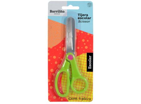  TIJERA ESCOLAR 12.7CM ACERO INOXIDABLE BARRILITO 