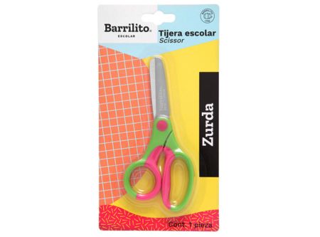  TIJERA ESCOLAR PARA ZURDOS 12.7CM BARRILITO 