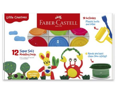  MASA P/MODELAR FABER 50 GRS. SET 12 COL. SURTIDOS 