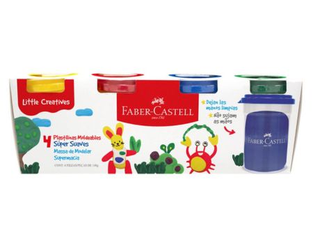  MASA P/MODELAR FABER 140 GRS. SET 4 COL. SURTIDOS 