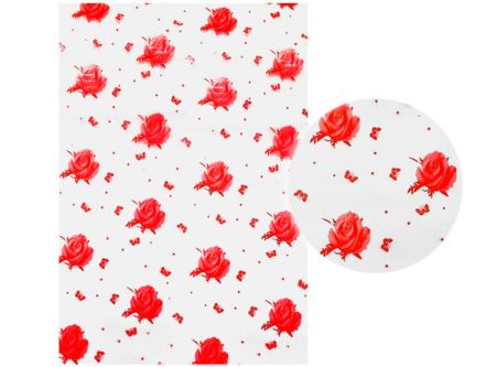  PAPEL CELOFAN 2.5C 70X100 FLOREADO MARIPOSA X50UNI 