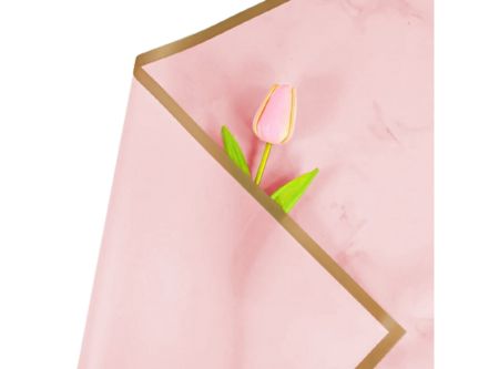  PAPEL COREANO 57X57 5.3C ROSADO/DORADO X 20 UNI 