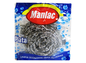  ESPONJA MANLAC PLATA  GRANDE 