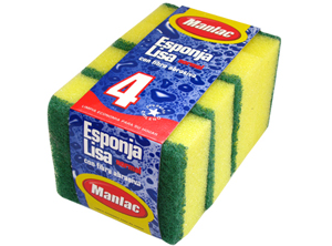  ESPONJA MANLAC LISA X 4 UN. 