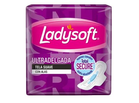  TOALLA HIG. LADYSOFT U/DELGADA X 8 UN ALAS T. SUAV 