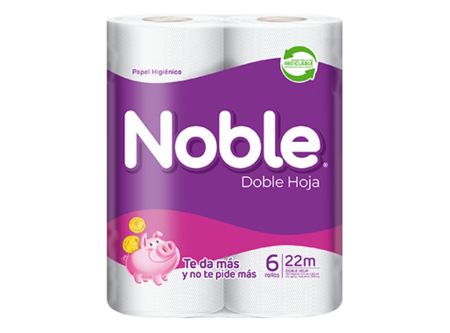  PAPEL HIG. 6 ROLLOS 22 MT H/D NOBLE 