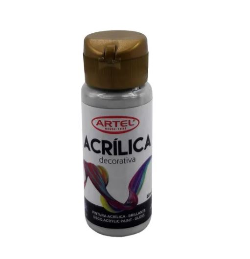  PINTURA ACRILICA 60 CC DECORATIVA PLATEADA 995 