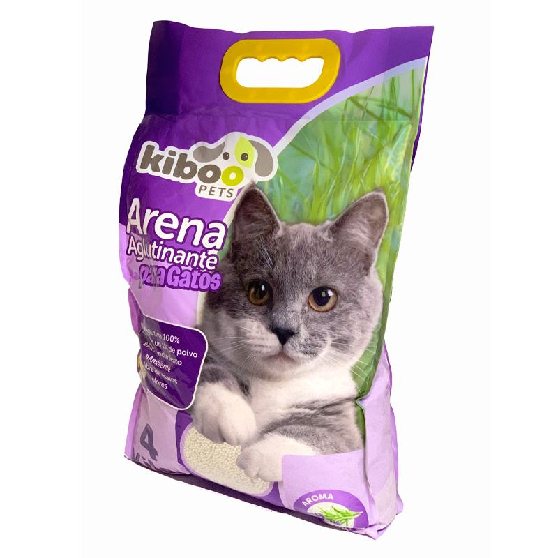  ARENA SANITARIA KIBOO PETS LAVANDA 4 KG P/GATO 