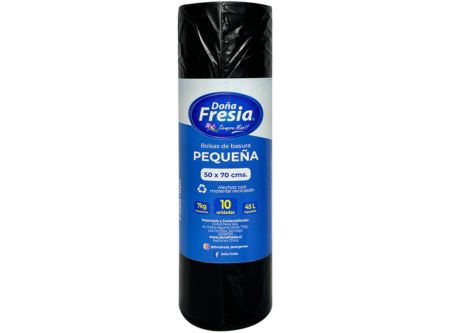  BOLSA BASURA 50 X 70 CM 10 UN DONA FRESIA 