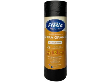  BOLSA BASURA 90 X 120 10 UN DONA FRESIA 