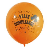  GLOBOS N 12 FELIZ CUMPLEAOS X 25 UN GLAM 