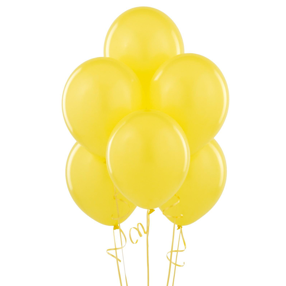  GLOBOS N 9 LISO X 25 UN AMARILLO  GLAM 