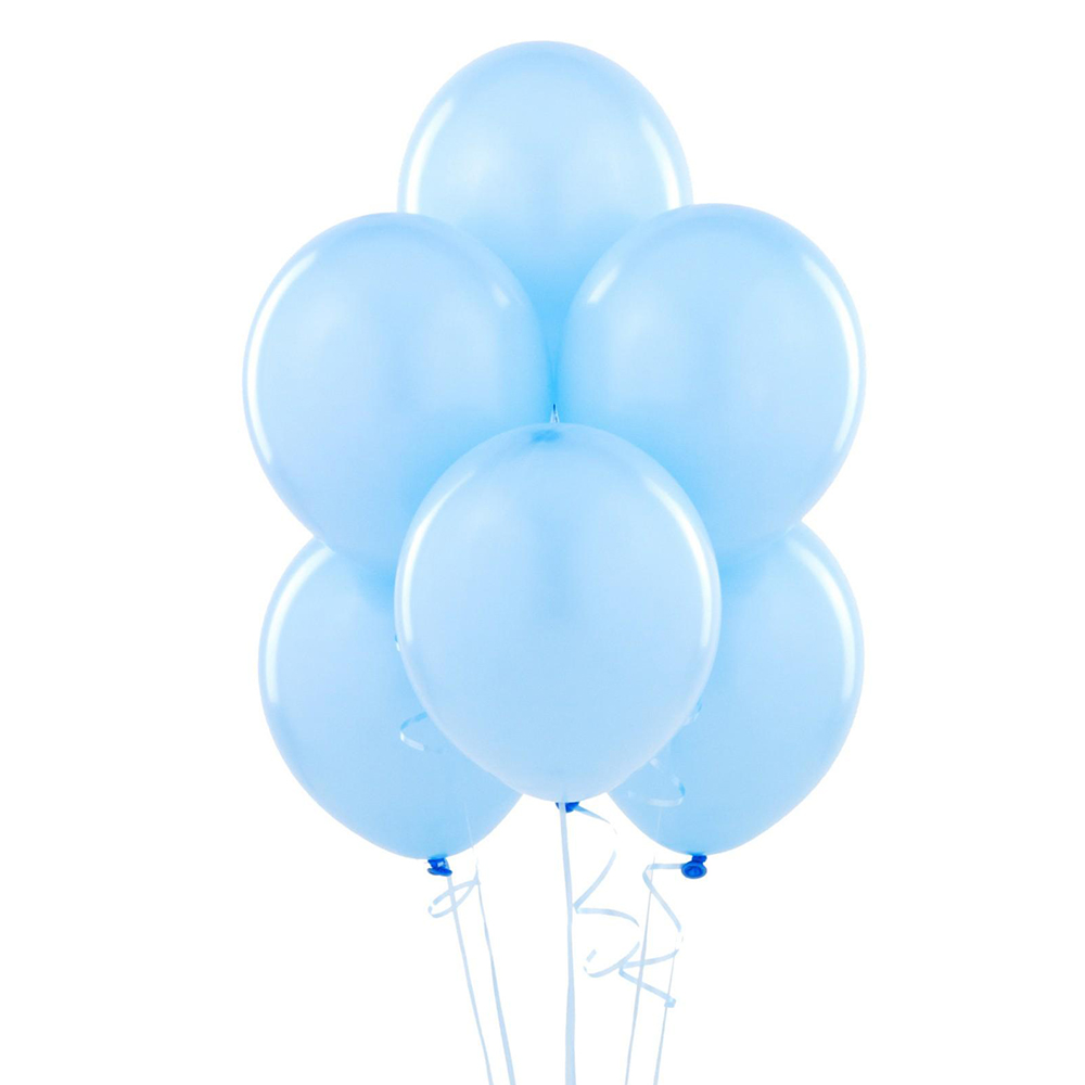  GLOBOS N 9 LISO X 25 UN CELESTE  GLAM 