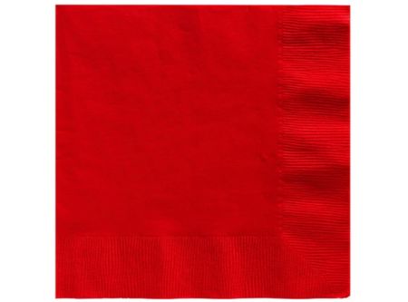  SERVILLETA COLOR 25X25 CM 20 UN ROJO GLAM 