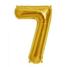  GLOBOS METAL.DORADO N.7 81 CM GLAM 